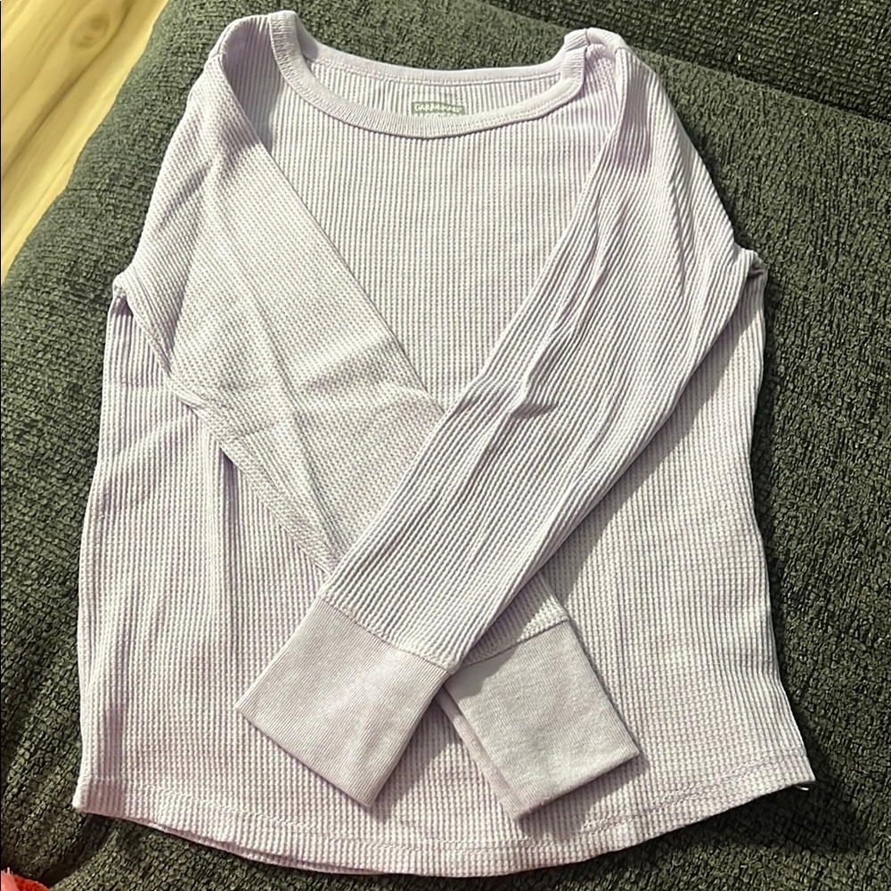 Lavender Ribbed girls Top